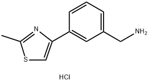 [3-(2-methyl-1,3-thiazol-4-yl)phenyl]methanamine dihydrochloride Structure