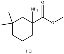 methyl 1-amino-3,3-dimethylcyclohexane-1-carboxylate hydrochloride Structure