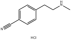 4-[2-(methylamino)ethyl]benzonitrile hydrochloride Structure