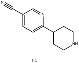 6-(piperidin-4-yl)pyridine-3-carbonitrile dihydrochloride Structure