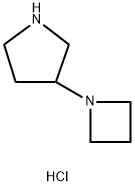Pyrrolidine, 3-(1-azetidinyl)-, hydrochloride (1:2) 구조식 이미지