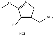 (4-bromo-3-methoxy-1,2-thiazol-5-yl)methanamine hydrochloride Structure