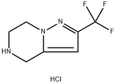 2-(trifluoromethyl)-4h,5h,6h,7h-pyrazolo[1,5-a]pyrazine hydrochloride Structure