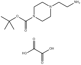 tert-Butyl 4-(2-aminoethyl)piperazine-1-carboxylate oxalate Structure