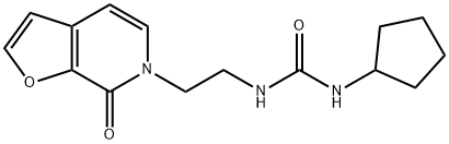 N-Cyclopentyl-N′-2-(7-oxofuro2,3-cpyridin-6(7H)-yl)ethylurea Structure