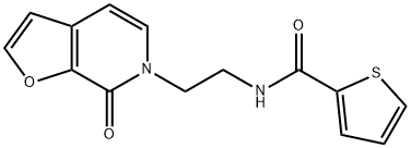 N-2-(7-Oxofuro2,3-cpyridin-6(7H)-yl)ethyl-2-thiophenecarboxamide Structure