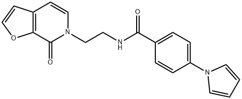 N-2-(7-Oxofuro2,3-cpyridin-6(7H)-yl)ethyl-4-(1H-pyrrol-1-yl)benzamide Structure