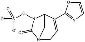 Sulfuric acid, mono[4-(2-oxazolyl)-7-oxo-1,6-
diazabicyclo[3.2.1]oct-3-en-6-yl] ester, ion(1-) Structure