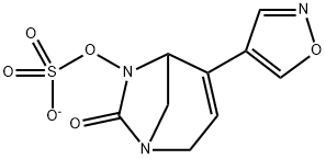 Sulfuric acid, mono[4-(4-isoxazolyl)-7-oxo-1,6-
diazabicyclo[3.2.1]oct-3-en-6-yl] ester, ion(1-) Structure