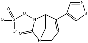 Sulfuric acid, mono[4-(4-isothiazolyl)-7-oxo-1,
6-diazabicyclo[3.2.1]oct-3-en-6-yl] ester, ion
(1-) Structure