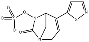 Sulfuric acid, mono[4-(5-isothiazolyl)-7-oxo-1,
6-diazabicyclo[3.2.1]oct-3-en-6-yl] ester, ion
(1-) Structure