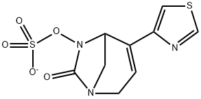 Sulfuric acid, mono[7-oxo-4-(4-thiazolyl)-1,6-
diazabicyclo[3.2.1]oct-3-en-6-yl] ester, ion(1-) Structure