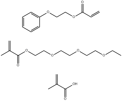 2-Methyl-2-propenoic acid polymer with 2-[2-(2-ethoxyethoxy)ethoxy]ethyl 2-methyl-2-propenoate and 2-phenoxyethyl 2-propenoate, graft Structure