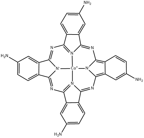 cobalt(II) 2,9,16,23-tetra(amino)phthalocyanine Structure