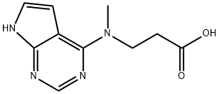 β-Alanine, N-methyl-N-7H-pyrrolo[2,3-d]pyrimidin-4-yl- Structure