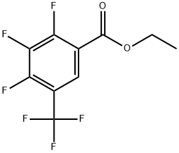 Benzoic acid, 2,3,4-trifluoro-5-(trifluoromethyl)-, ethyl ester Structure