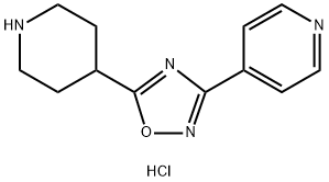 5-(Piperidin-4-yl)-3-(pyridin-4-yl)-1,2,4-oxadiazole hydrochloride Structure