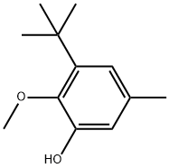 3-(1,1-Dimethylethyl)-2-methoxy-5-methylphenol Structure