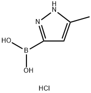 Boronic acid, B-(5-methyl-1H-pyrazol-3-yl)-, hydrochloride (1:1) Structure