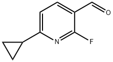 6-cyclopropyl-2-fluoronicotinaldehyde Structure