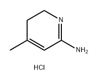 4-methyl-1,2,5,6-tetrahydropyridin-2-imine 
hydrochloride 구조식 이미지