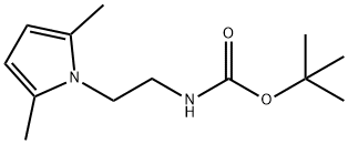 tert-butyl (2-(2,5-dimethyl-1H-pyrrol-1-yl)ethyl)carbamate 구조식 이미지