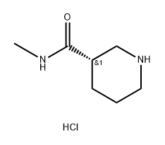 3-Piperidinecarboxamide, N-methyl-, hydrochloride (1:1), (3S)- Structure