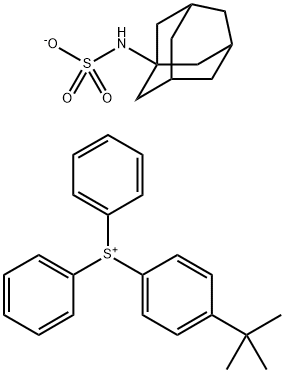 4-(1,1-Dimethylethyl)phenyl]diphenylsulfonium, N-tricyclo[3.3.1.13,7]dec-1-ylsulfamate (1:1) Structure