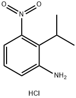 Benzenamine, 2-(1-methylethyl)-3-nitro-, hydrochloride (1:1) 구조식 이미지