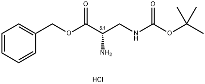 H-Dap(Boc)-OBzl.HCl 구조식 이미지