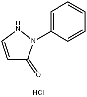 2-Phenyl-1,2-dihydro-3H-pyrazol-3-one hydrochloride 구조식 이미지