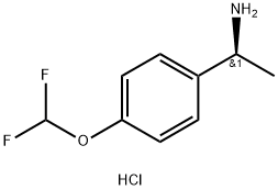 (1S)-1-[4-(DIFLUOROMETHOXY)PHENYL]ETHAN-1-AMINE HCl 구조식 이미지