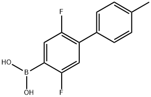 (2,5-Difluoro-4'-methyl-[1,1'-biphenyl]-4-yl)boronic acid Structure