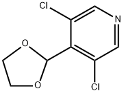 3,5-dichloro-4-(1,3-dioxolan-2-yl)pyridine Structure