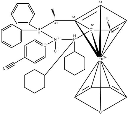 2049086-36-2 Chloro(4-cyanophenyl){(R)-1-[(S)-2-(dicyclohexylphosphino)ferrocenyl]ethyl (diphenylphosphine)}nickel(II)