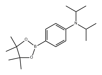 N,N-diisopropyl-4-(4,4,5,5-tetramethyl-1,3,2-dioxaborolan-2-yl)aniline Structure