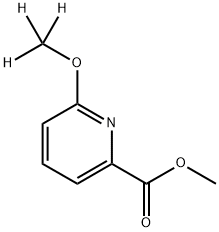 2-Pyridinecarboxylic acid, 6-(methoxy-d3)-, methyl ester Structure