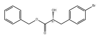 (R)-Benzyl 3-(4-bromophenyl)-2-hydroxypropanoate Structure