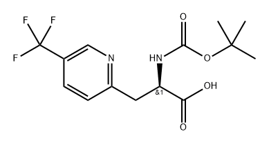 (R)-2-((tert-butoxycarbonyl)amino)-3-(5-(trifluoromethyl)pyridin-2-yl)propanoic acid Structure