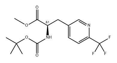 methyl (R)-2-((tert-butoxycarbonyl)amino)-3-(6-(trifluoromethyl)pyridin-3-yl)propanoate Structure