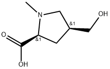 (4S)-4-(Hydroxymethyl)-1-methyl-L-proline Structure