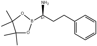 (R)-3-phenyl-1-(4,4,5,5-tetramethyl-1,3,2-dioxaborolan-2-yl)propan-1-amine Structure