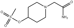 4-(Methylsulfonyl)oxy-1-piperidineacetamide Structure