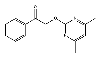 2-((4,6-Dimethylpyrimidin-2-yl)oxy)-1-phenylethan-1-one 구조식 이미지