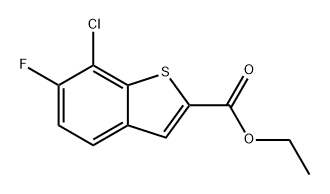ethyl 7-chloro-6-fluorobenzo[b]thiophene-2-carboxylate Structure