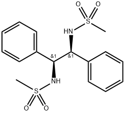 N,N′-[(1S,2S)-1,2-Diphenyl-1,2-ethanediyl]bis[methanesulfonamide] 구조식 이미지