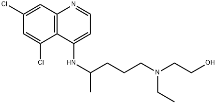 Ethanol, 2-[[4-[(5,7-dichloro-4-quinolinyl)amino]pentyl]ethylamino]- Structure