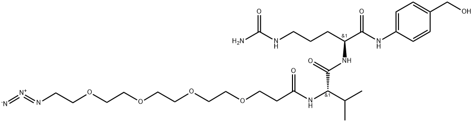 Azido-PEG4-Val-Cit-PAB-OH Structure