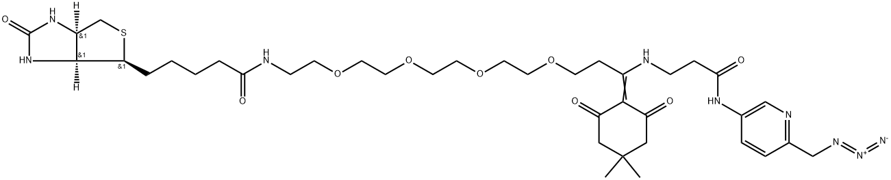 Dde Biotin-PEG4-Picolyl Azide Structure