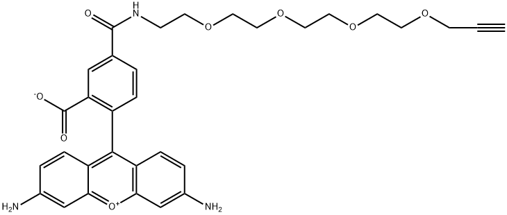 Carboxyrhodamine 110-PEG4- Alkyne 구조식 이미지